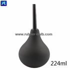 Bộ bóng đèn silicone màu đen 7.6oz Dụng cụ thụt rửa hậu môn sạch cho nam giới nữ với vòi 19,7 inch + 4 vòi có thể thay thế (Đen)