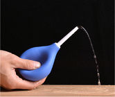 Màu xanh lam 224ml Y tế gia đình Bóng đèn cao su mềm có thể tái sử dụng / Silicone dùng để thụt rửa hậu môn