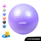 Pvc Explosion Proof Fitness 45cm 17,7 inch Yoga Ball với bơm khí Thiết bị tập thể dục Bóng tập Yoga Ball