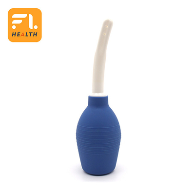 Chiếc túi xách bôi mủ silicone màu đen 7.6oz Màn tắm hậu môn sạch với vòi ống 19.7 inch