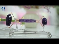 Con lăn làm đẹp da mặt Chăm sóc da Máy mát xa thạch anh hồng Jade Roller